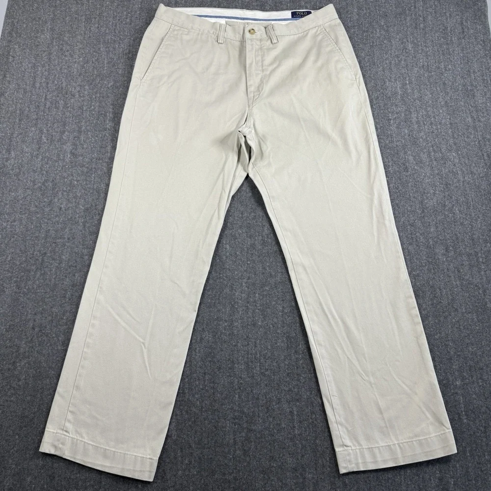 Polo Ralph Lauren Men's Chino Pants 34x30 Classic Fit Khaki Cotton